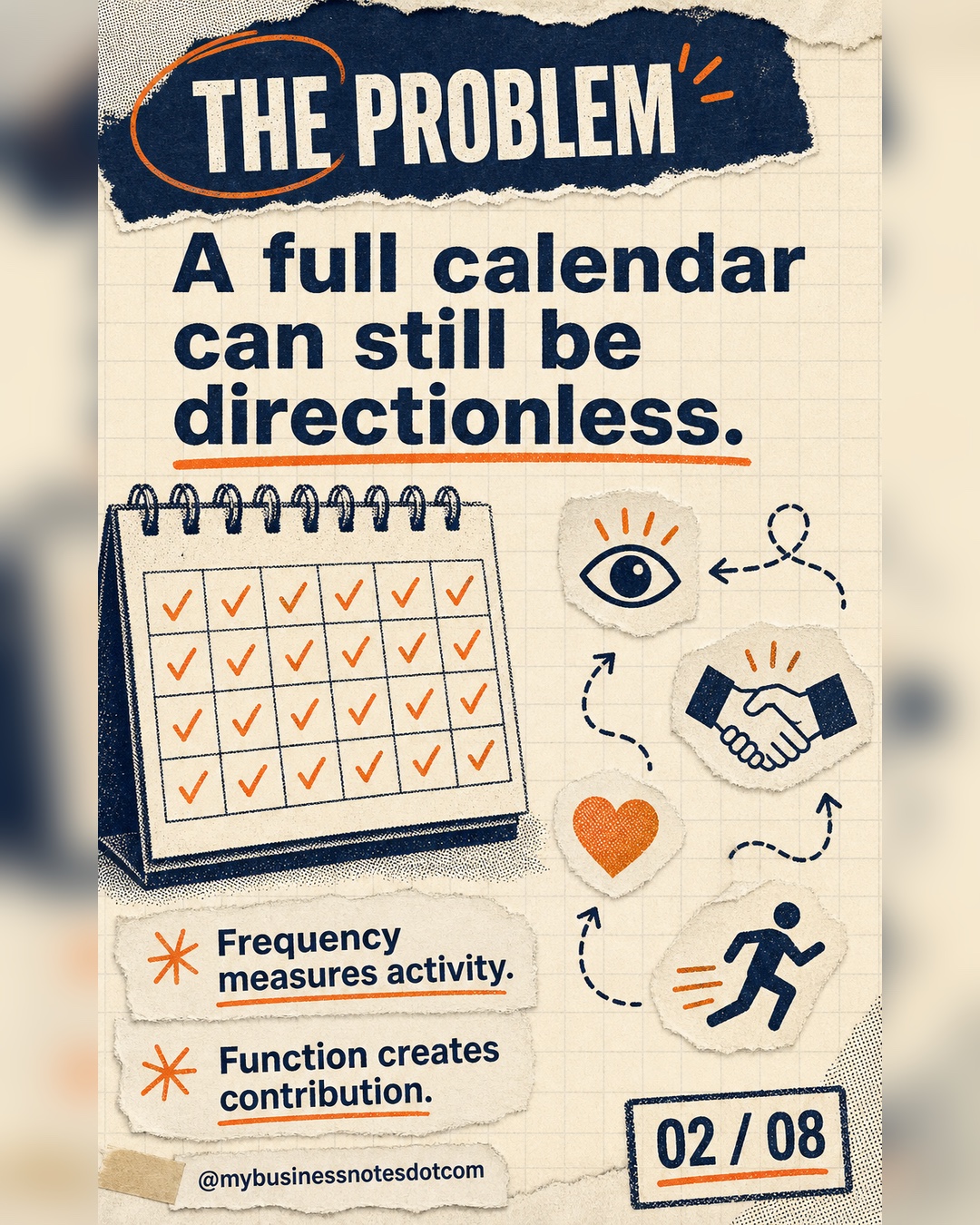 A full content calendar can still be directionless when posts are disconnected from business outcomes.